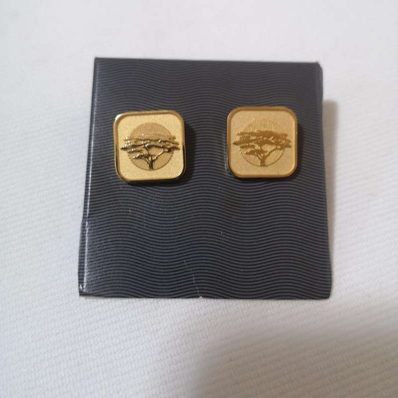 First National Bank Cuff Links- Vintage- Like New