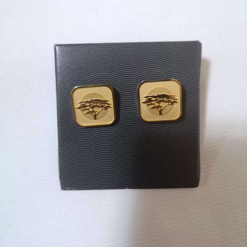 First National Bank Cuff Links- Vintage- Like New