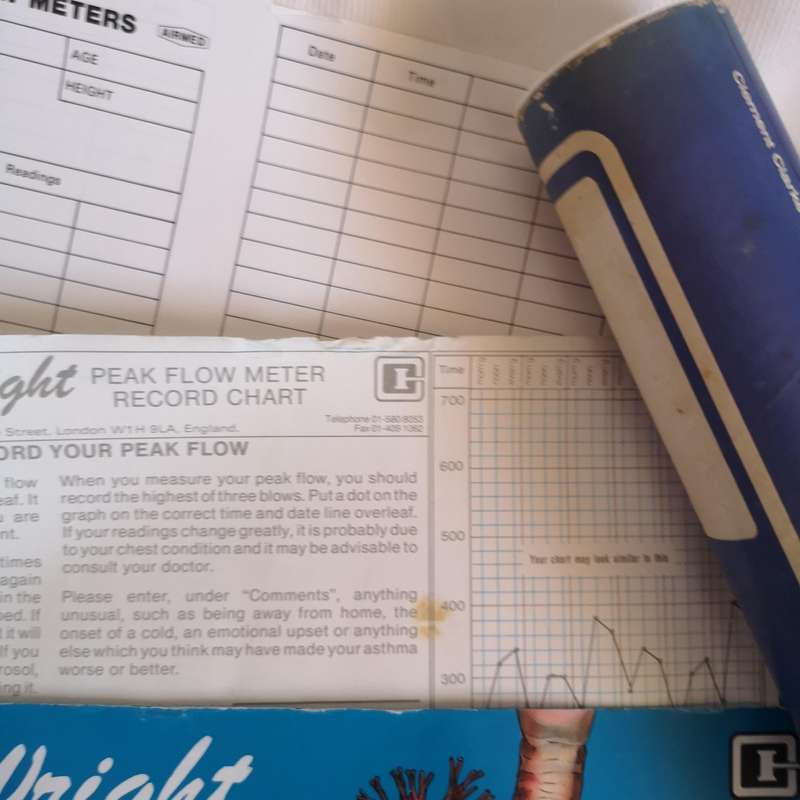 Asthmatics AIRMED Mini Wright Peak Flow Meter- England