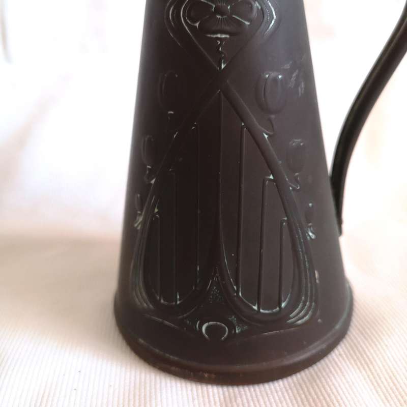 Antique JS&S Solid Copper Made in England Pitcher