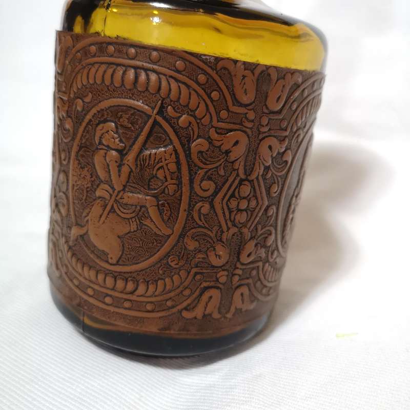 Vintage Spanish Leather Wrapped Decanter