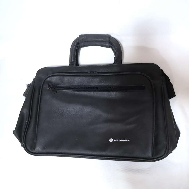 Motorolla Vintage Multi compartment Laptop Bag. Ideal for IT Tech