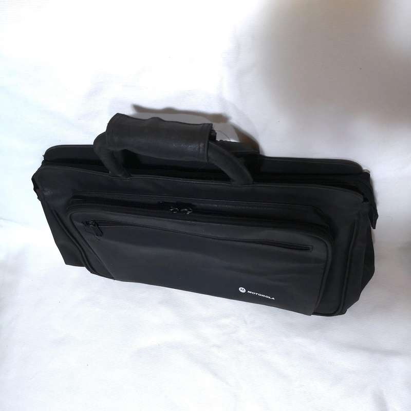 Motorolla Vintage Multi compartment Laptop Bag. Ideal for IT Tech