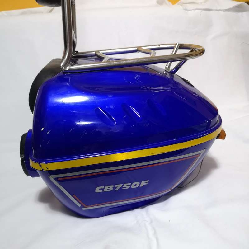 Vintage Honda CB750F Luggage Rack with storage Compartment and seat back