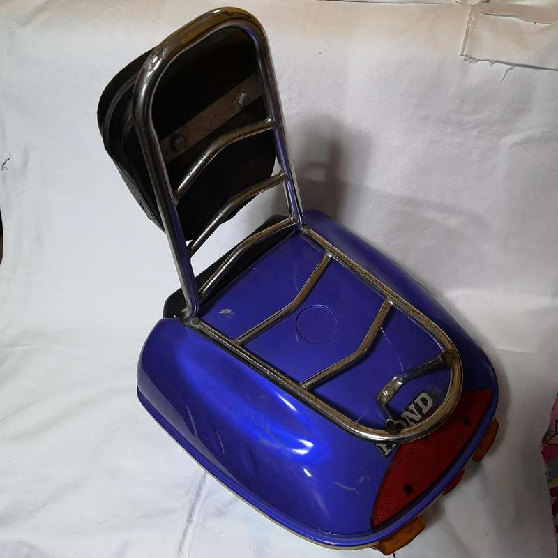 Vintage Honda CB750F Luggage Rack with storage Compartment and seat back