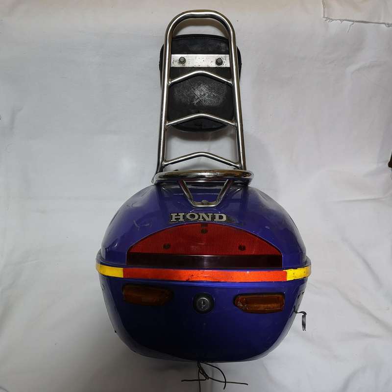 Vintage Honda CB750F Luggage Rack with storage Compartment and seat back