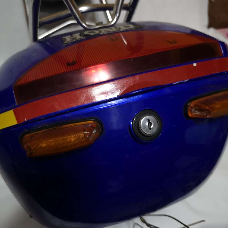 Vintage Honda CB750F Luggage Rack with storage Compartment and seat back