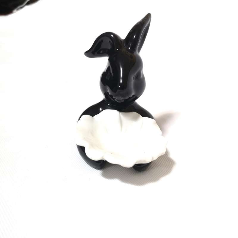 Ceramic Bunny Rabbit Jewellery Holder