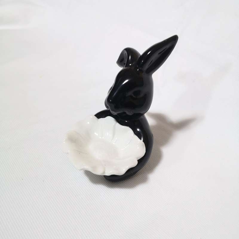 Ceramic Bunny Rabbit Jewellery Holder