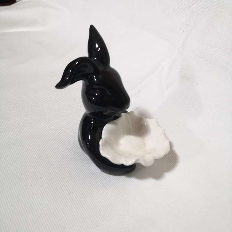 Ceramic Bunny Rabbit Jewellery Holder