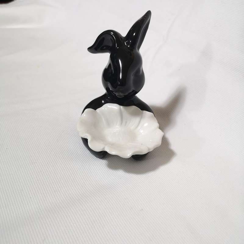 Ceramic Bunny Rabbit Jewellery Holder