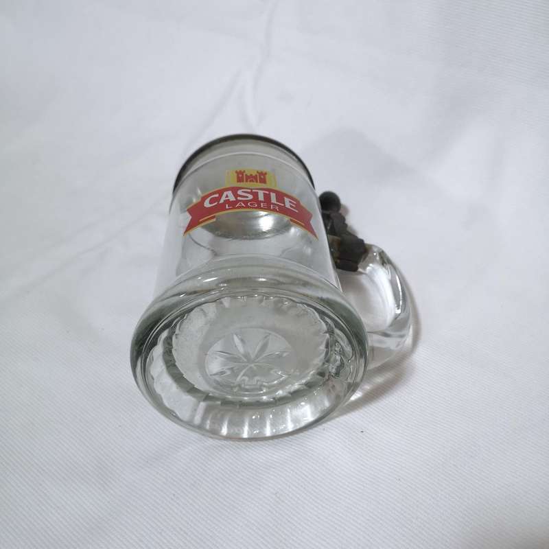 Rare Castle Pewter Lidded Stein- Made in West Germany BMF