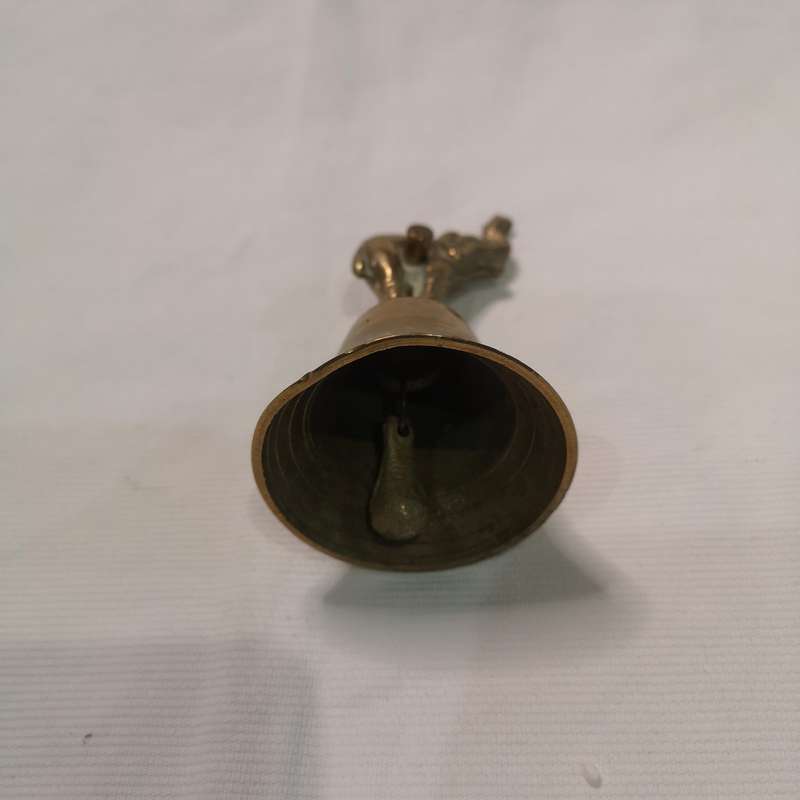 Vintage Brass Hand Table Bell Elephant