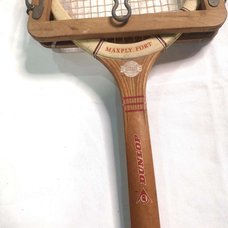 Dunlop Maxply Fort Tennis Racket With Press- Vintage