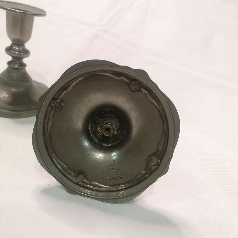 Swanski Pair of Candle Holders- Vintage