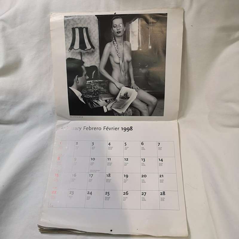 Rare Helmut Newton Kalender 1998 Taschen Calendar. Printed in Italy