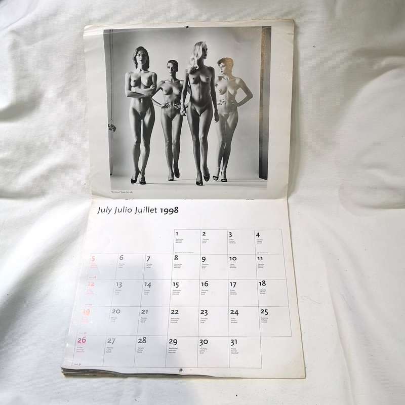 Rare Helmut Newton Kalender 1998 Taschen Calendar. Printed in Italy