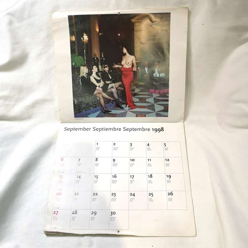 Rare Helmut Newton Kalender 1998 Taschen Calendar. Printed in Italy