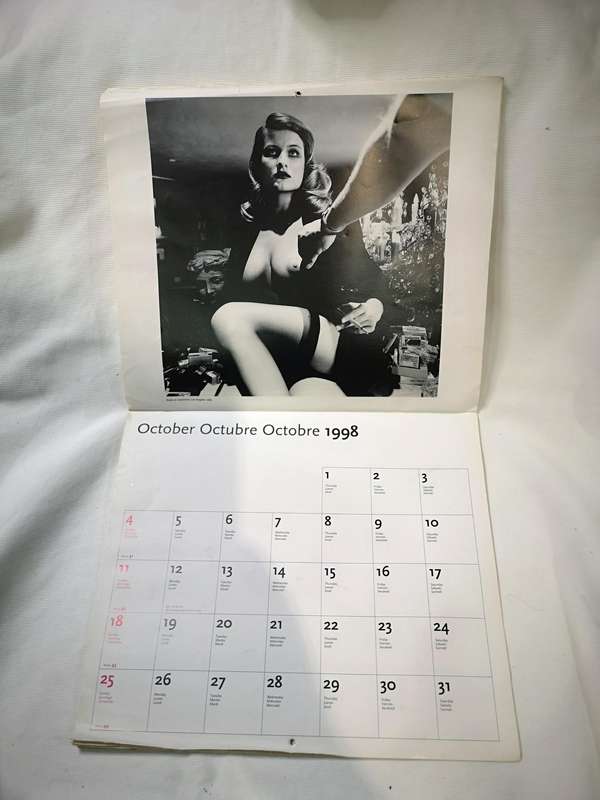 Rare Helmut Newton Kalender 1998 Taschen Calendar. Printed in Italy