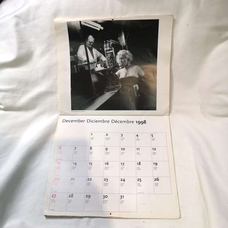 Rare Helmut Newton Kalender 1998 Taschen Calendar. Printed in Italy