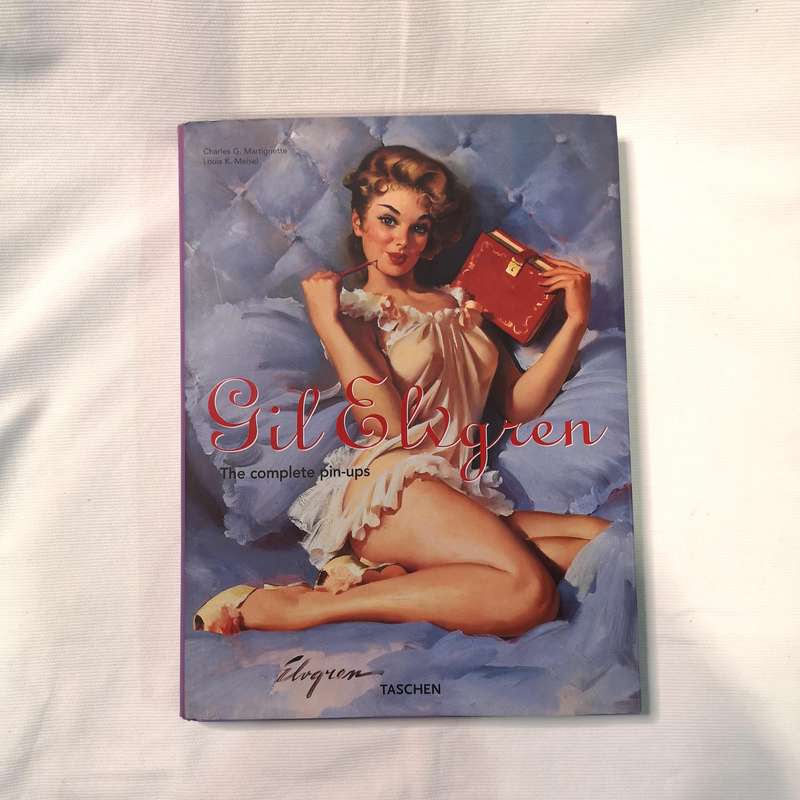 Pin-Up Girl Art, Gil Elvgren by Charles G. Martignette, Louis K. Meisel (Hardcover)- Vintage