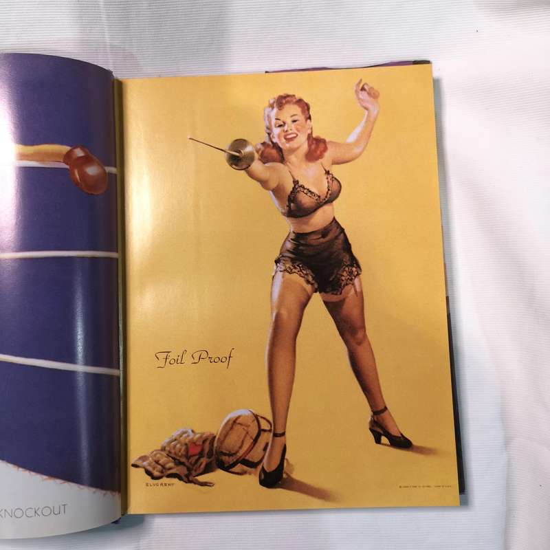 Pin-Up Girl Art, Gil Elvgren by Charles G. Martignette, Louis K. Meisel (Hardcover)- Vintage