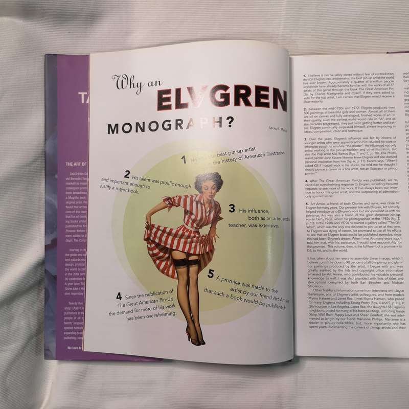Pin-Up Girl Art, Gil Elvgren by Charles G. Martignette, Louis K. Meisel (Hardcover)- Vintage