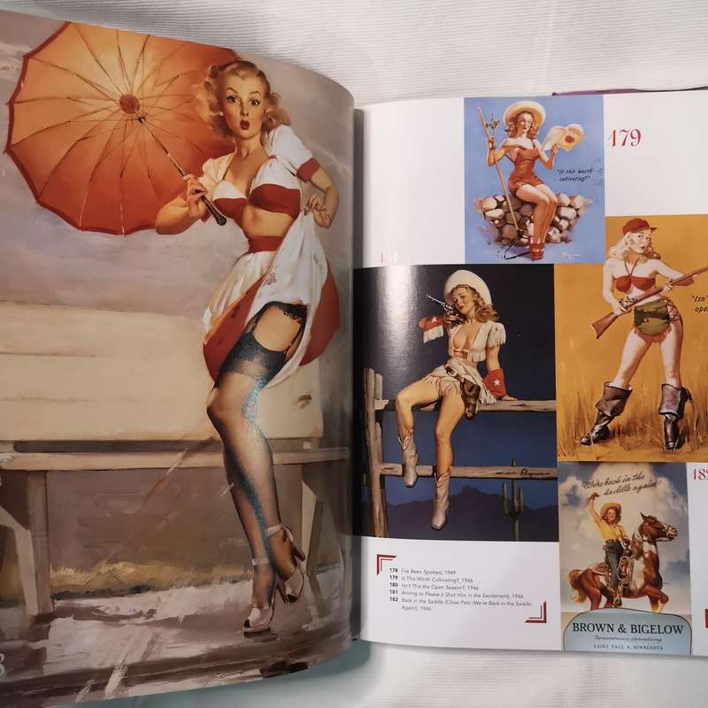 Pin-Up Girl Art, Gil Elvgren by Charles G. Martignette, Louis K. Meisel (Hardcover)- Vintage