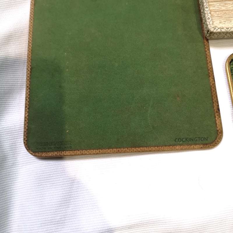 Vintage WIN EL WARE Oversized Collectable Antique England Made Barware Coasters