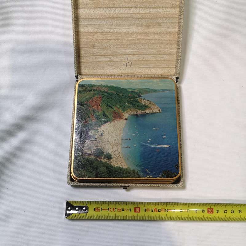 Vintage WIN EL WARE Oversized Collectable Antique England Made Barware Coasters