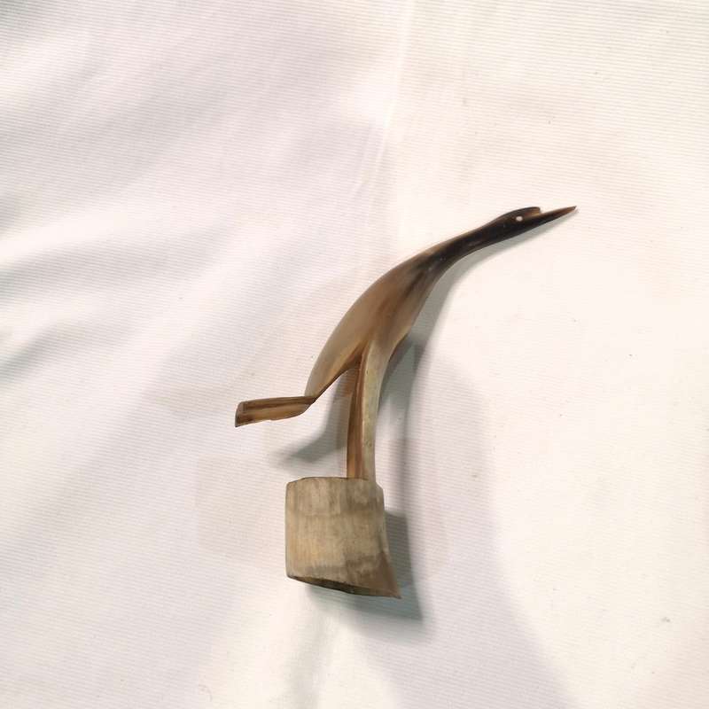 Bird Figurine Hand Carved Kenya- Horn Carving