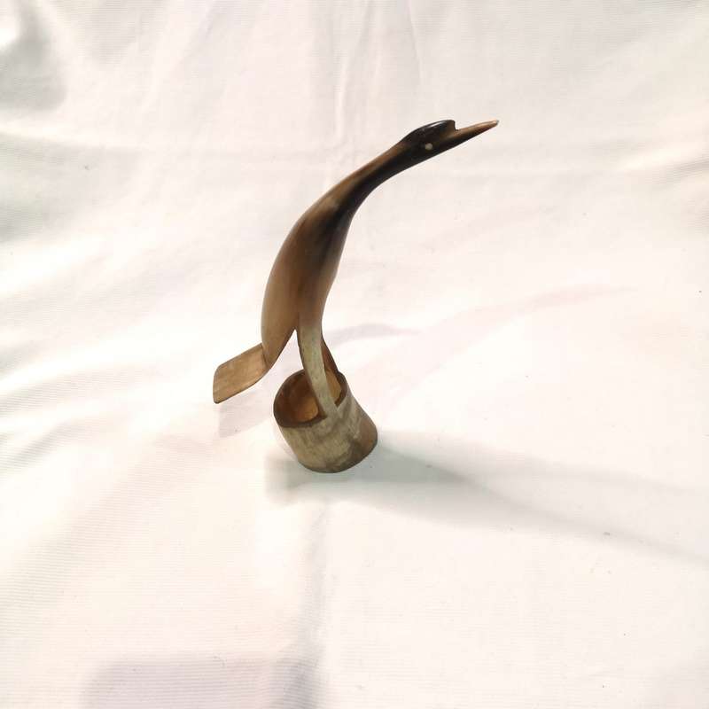 Bird Figurine Hand Carved Kenya- Horn Carving
