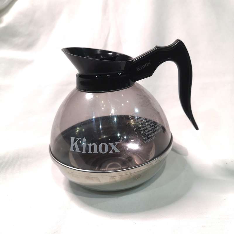 Kinox Coffee Machine Decanter Commercial Jug Polycarbonate Stainless Base 1.8 Litre