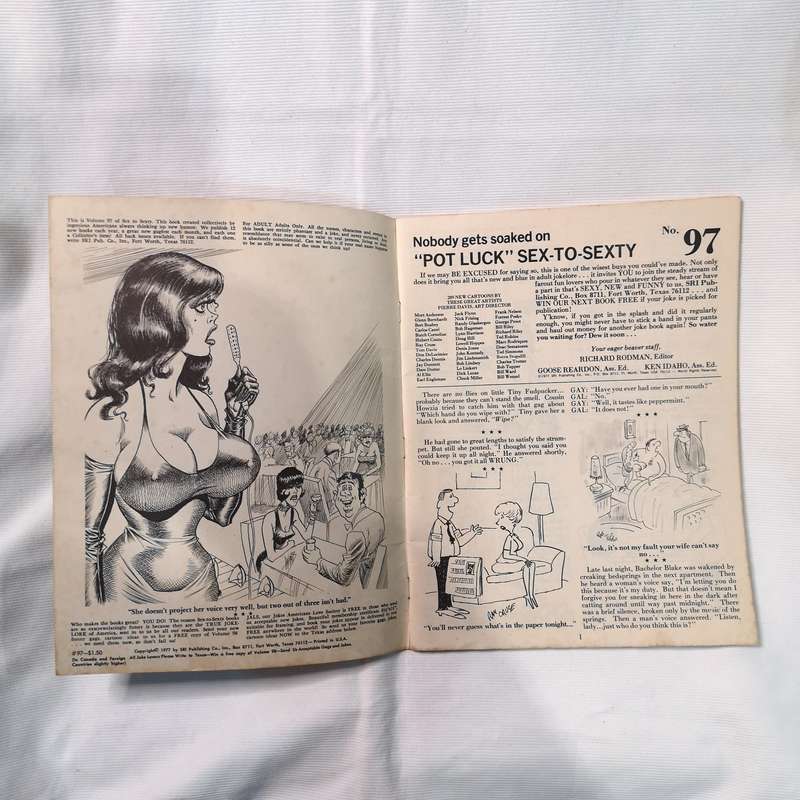 SEX TO SEXTY #97 (1977) SRI Vintage Humor Magazine PIERRE DAVIS Rare