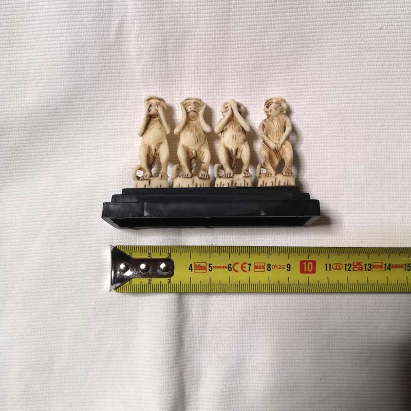 Four Monkeys- Mini Statuette- Made in Italy