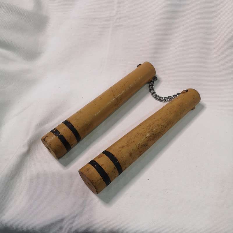 Nunchaku- Vintage Handmade- Solid Wood