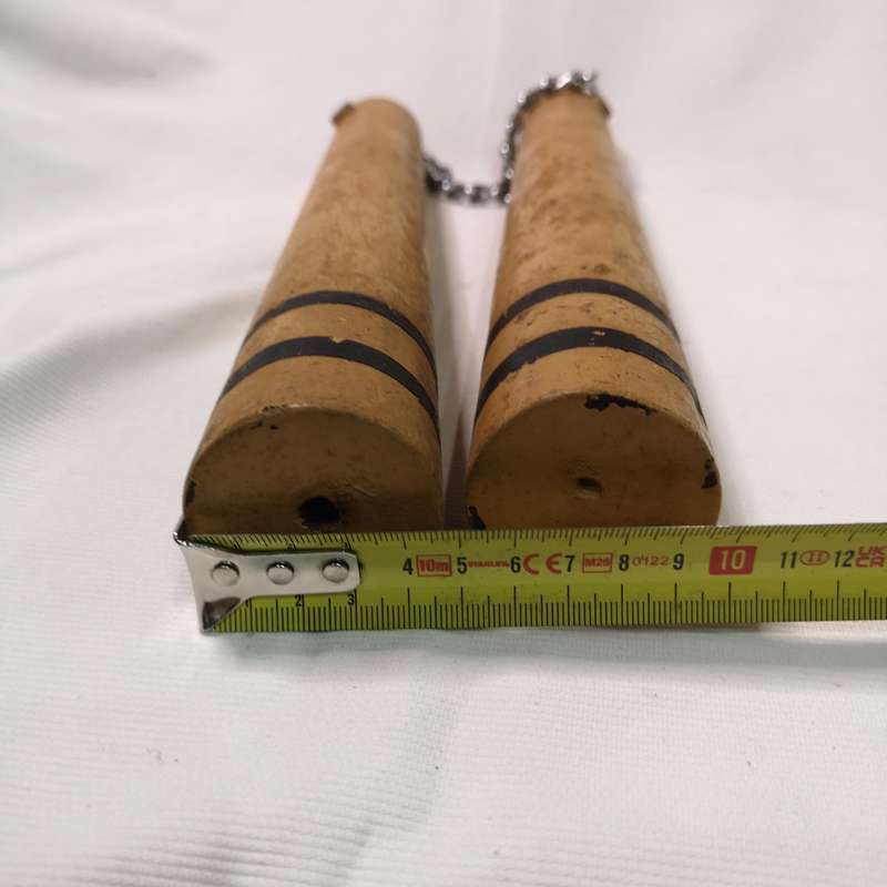 Nunchaku- Vintage Handmade- Solid Wood