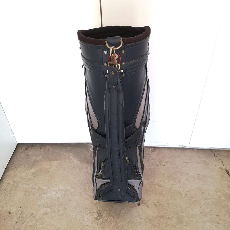 Golf Bag ISEMANN Leather with Durban Country Club Branding- Vintage