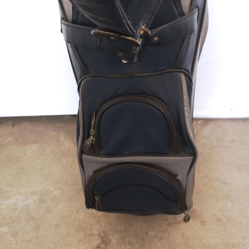 Golf Bag ISEMANN Leather with Durban Country Club Branding- Vintage