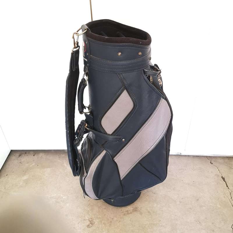 Golf Bag ISEMANN Leather with Durban Country Club Branding- Vintage