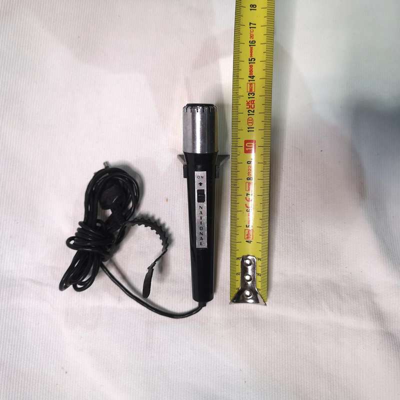 Vintage National Microphone with Stand Made in Japan