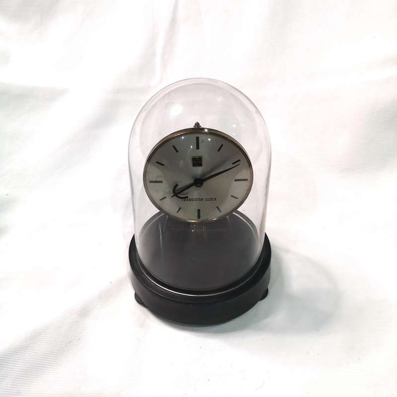 NATIONAL Japanese Transistor Glass Dome Clock