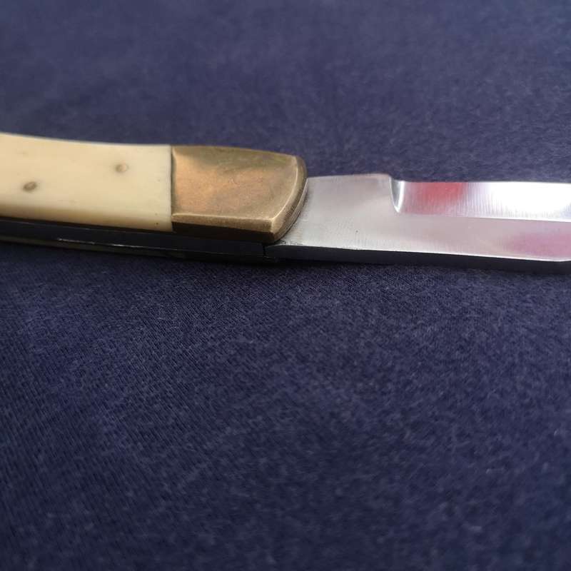 Handmade Folding Pocket Knife- Vintage Unused- Beautiful Handle