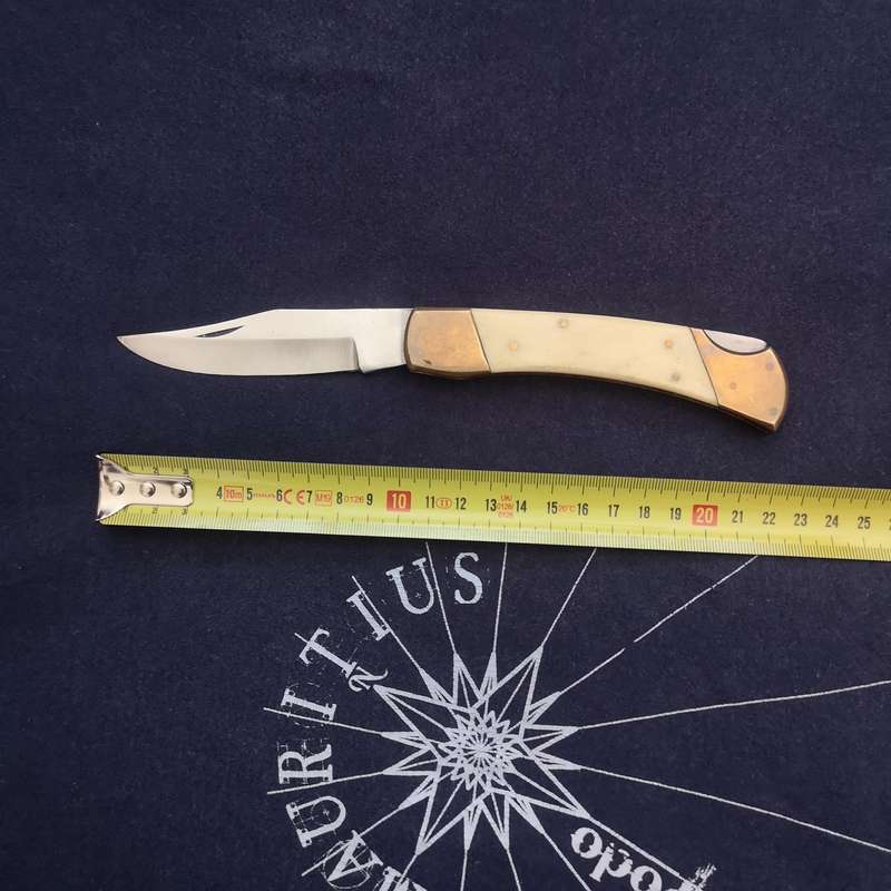 Handmade Folding Pocket Knife- Vintage Unused- Beautiful Handle