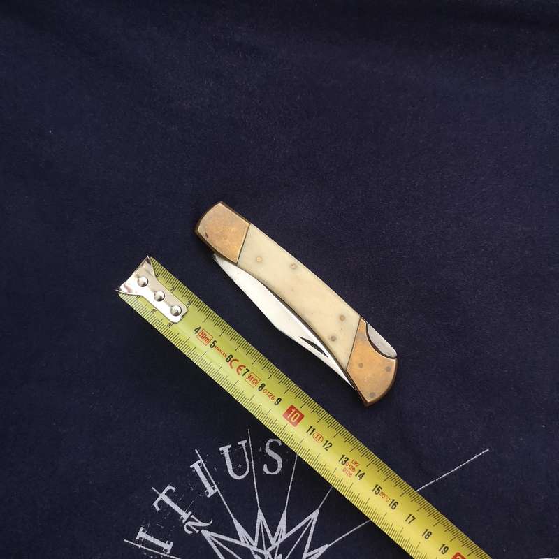 Handmade Folding Pocket Knife- Vintage Unused- Beautiful Handle