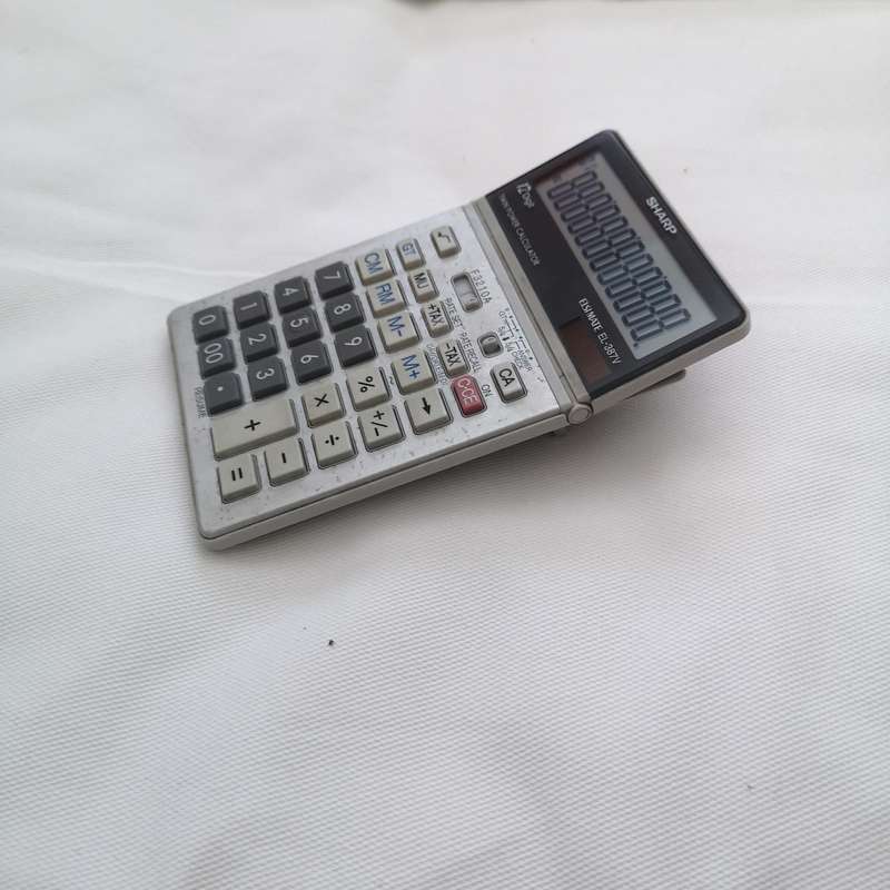 Sharp EL387V  Twin Power 12 Digit Business Multi Function Calculator