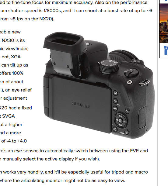 Samsung NX30 Mirrorless Camera with 2 Lenses 18-55 and 55-200. Microphone optional
