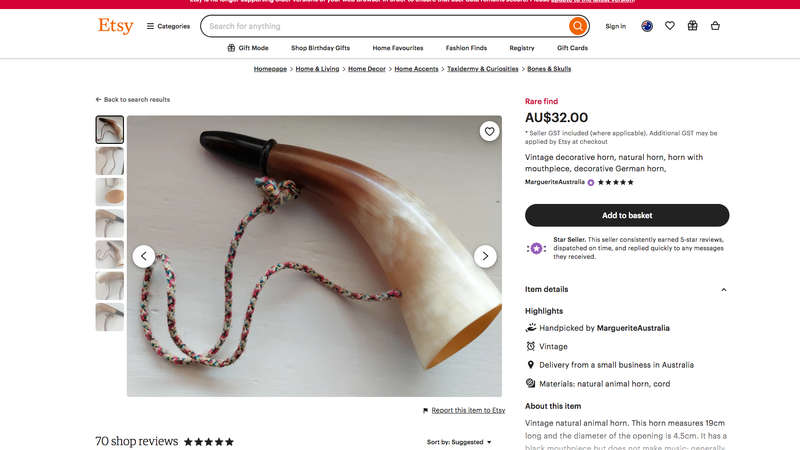 Switzerland Experience (Horn loud), Handpainted- Vintage