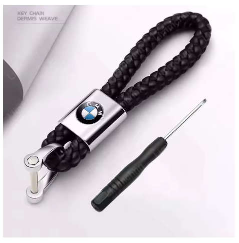 BMW Luxury Leather Keyring Key Chain Fob Gift