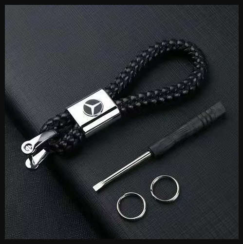 Mercedes Rope Key Ring Holder  With mini screwdriver